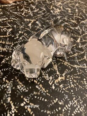 Princess House Lead Glass Dog Paperweight